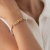 Bracelet avec perles personnalisé prénom 11