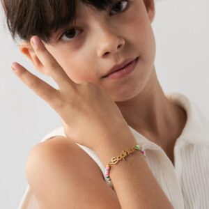 Bracelet avec perles personnalisé prénom 12