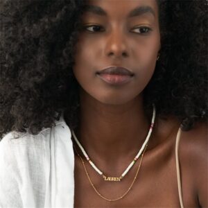 Collier avec perles personnalisé pour femme 8 Collier avec perles personnalisé pour femme 8