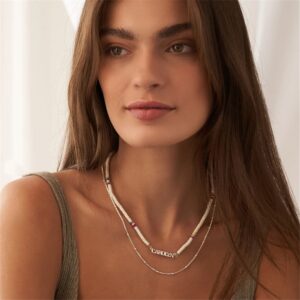 Collier avec perles personnalisé pour femme 9 Collier avec perles personnalisé pour femme 9