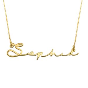 Collier personnalisé prénom a chaîne fine 9