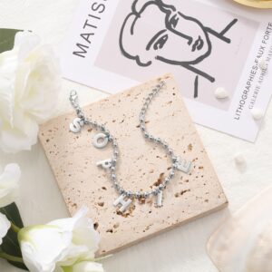 Bracelet personnalisé lettres séparées 8
