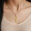 Pendentif arbre de vie personnalisé initiales 6