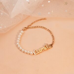 Bracelet à perles avec nom personnalisé 11