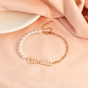 Bracelet à perles avec nom personnalisé 12