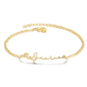 Bracelet à fleurs de naissance personnalisé prénom 11
