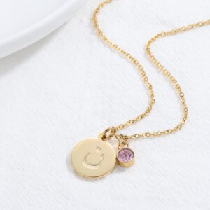 Collier pendentif gravé initiale arabe 12