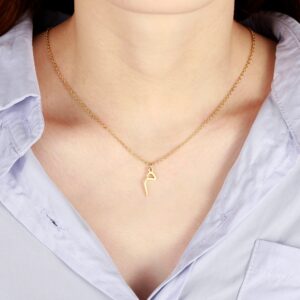 Collier personnalisé initiale arabe 17 Collier personnalisé initiale arabe 17