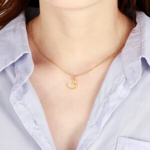 Collier personnalisé initiale arabe 19 Collier personnalisé initiale arabe 19