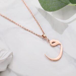 Collier initiale arabe personnalisé 18