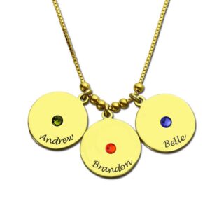 Collier pendentifs avec disques personnalisés 10