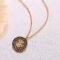 collier pendentif émaillé avec signe astrologique