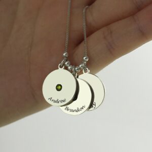 Collier pendentifs avec disques personnalisés 9