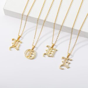 Collier strass initiale majuscule 15