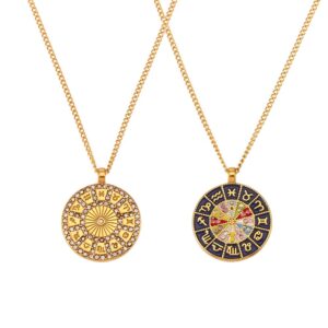 collier pendentif émaillé avec signe astrologique 11 collier pendentif émaillé avec signe astrologique 11