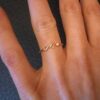 Bague ajustable personnalisée lettre minuscule 17