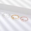 Bague ajustable personnalisée lettre minuscule 21