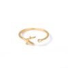 Bague ajustable personnalisée lettre minuscule 30