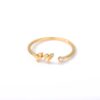 Bague ajustable personnalisée lettre minuscule 27