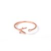 Bague ajustable personnalisée lettre minuscule 28