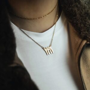 Collier en acier inoxydable personnalisé arabe 10 Collier en acier inoxydable personnalisé arabe 10