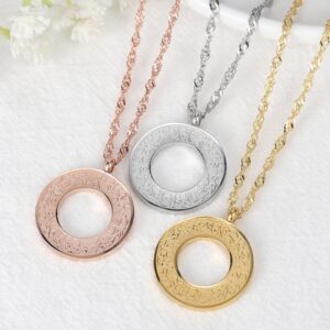 Collier musulman personnalisé arabe pour femme 14 Collier musulman personnalisé arabe pour femme 14