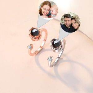Bague projection photo personnalisée – Femmes 10
