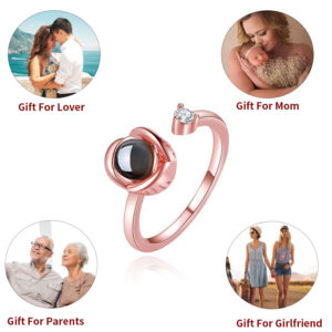 Bague projection photo personnalisée – Femmes 14