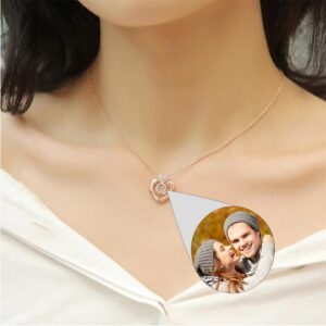 Collier cœur Photo de Projection personnalisé 8