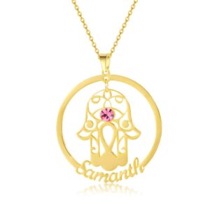 Collier pendentif main de Fatma personnalisé 10 Collier pendentif main de Fatma personnalisé 10
