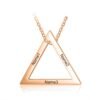 Pendentif triangle personnalisé ( 1-3 prénoms) 9