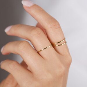Ensemble 3 Bagues classiques pour femme 14