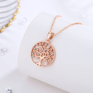 Collier pendentif arbre de vie en Zircon 22 Collier pendentif arbre de vie en Zircon 22