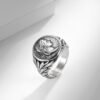 Bague romaine avec tête de césar gravé 10