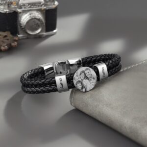 Bracelet personnalisé prénoms et photo 10