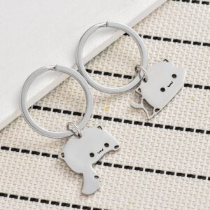 Porte-clés chat pour couple (2 pièces) 11