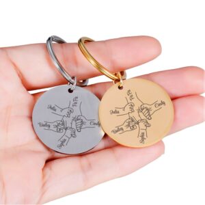 Cadeau – Porte-clés personnalisé famille 8