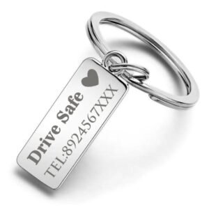 Porte-clés gravé personnalisé pour Logo de voiture