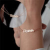 Bracelet personnalisé prénom, Or – Argent – Or Rose 10