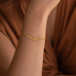 Bracelet chaîne gourmette personnalisé 16 Bracelet chaîne gourmette personnalisé 16