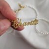 Collier Perles personnalisé prénom 12