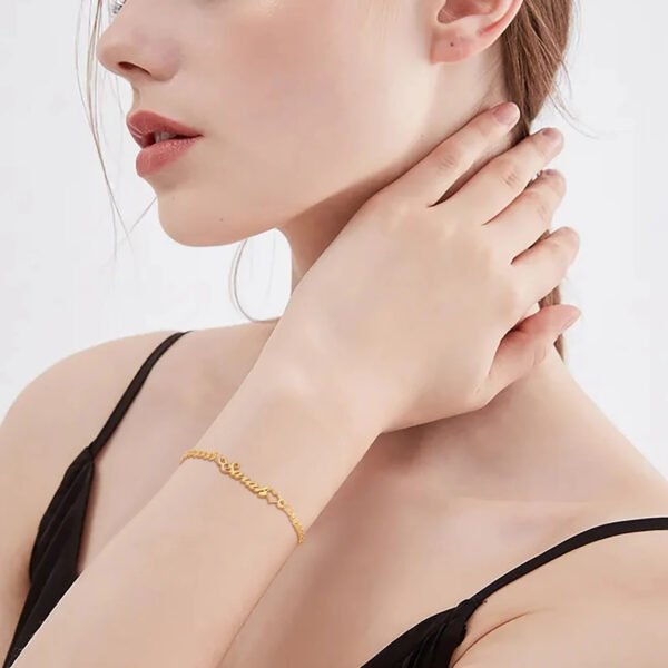 Bracelet coeur personnalisé pour femme 4