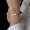 Bracelet personnalisé prénom, Or – Argent – Or Rose 11
