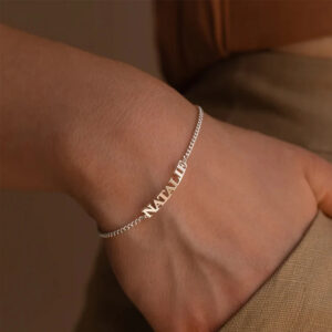 Bracelet chaîne gourmette personnalisé 18 Bracelet chaîne gourmette personnalisé 18