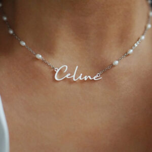 Collier perles personnalisé prénom pour femme 11 Collier perles personnalisé prénom pour femme 11