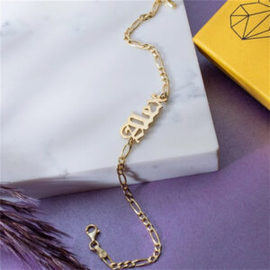 Bracelet Figaro personnalisé prénom 12