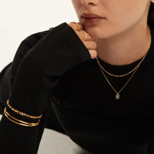 Collier Lettre Initiale Choker, A-Z 10