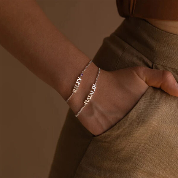 Bracelet chaîne gourmette personnalisé 10