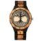 Montre à quartz en bois à cadran arbre de vie