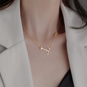 Collier élégant en forme de T pour femme 12